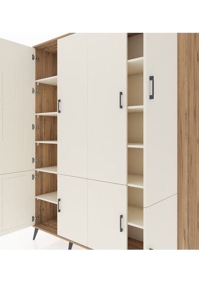 Hyperion Gardrop 10 Raflı 8 Kapaklı 176x44x221 Çam-aytaşı Aytaşı Hyperion Gardrop 10 Raflı 8 Kapaklı 176x44x221 Çam-aytaşı Aytaşı