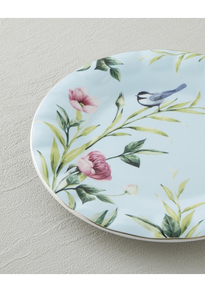 Vanilla New Bone China Pasta Tabağı 20 Cm Açık Mavi