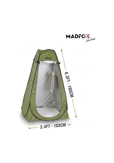 Madfox Solopeak Pop-up Duş, Wc Ve Giyinme Çadırı Yeşil