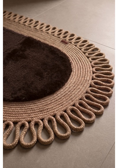 Banyo Paspası Takımı 60x100+60x60 Cm Dış Trikot Acı Kahve & Camel