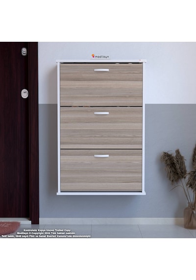 Modilayn Varbi Asma Kapı Önü 72 X 107 X 25, 5 Cm Lik 3 Düşer Kapak 6 Göz Raf Bölmeli Ayakkabılık Beyaz - Cordoba Modilayn Varbi Asma Kapı Önü 72 X 107 X 25, 5 Cm Lik 3 Düşer Kapak 6 Göz Raf Bölmeli Ayakkabılık Beyaz - Cordoba