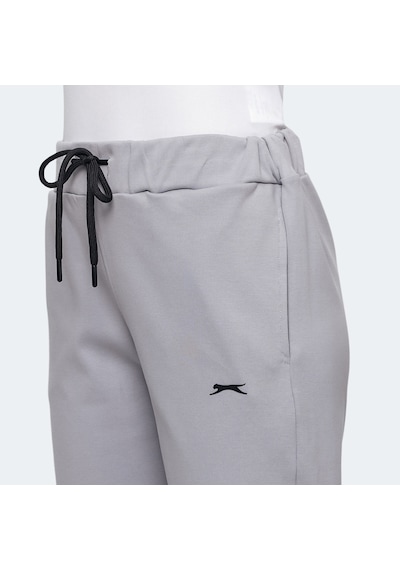 Slazenger VETERAN RBN Kadın Cepli Gri Eşofman Altı