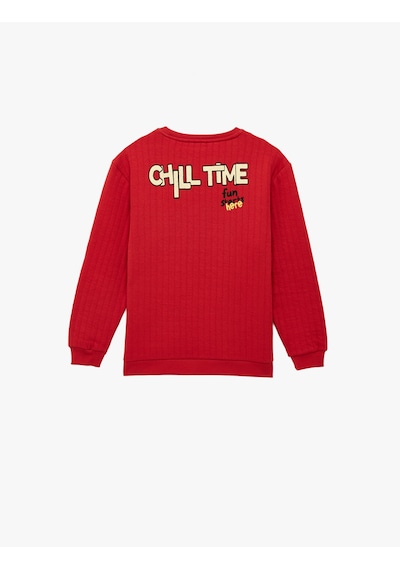 Koton Pamuklu Uzun Kollu Bisiklet Yaka Baskılı Oversize Sweatshirt Kırmızı 6skb10419tk Kırmızı Koton Pamuklu Uzun Kollu Bisiklet Yaka Baskılı Oversize Sweatshirt Kırmızı 6skb10419tk Kırmızı