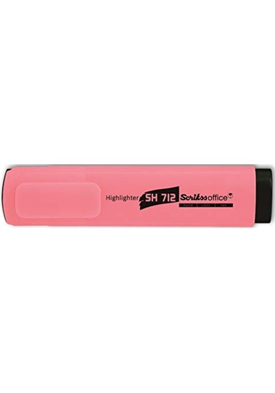 Scrikss Office Fosforlu Kalem Pastel Pembe Sh712 Pembe