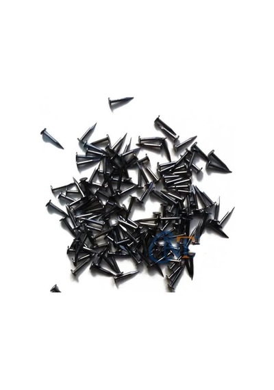 Hubrendy Çer Klips, Menteşe, Ayağı Çivisi 9mm Çelik - Siyah 10gr