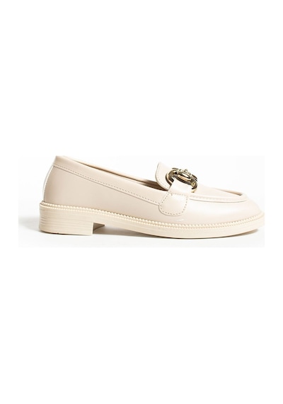 Jane Kadın Loafer Makosen Casual Toka Detay Günlük Ayakkabı Bej