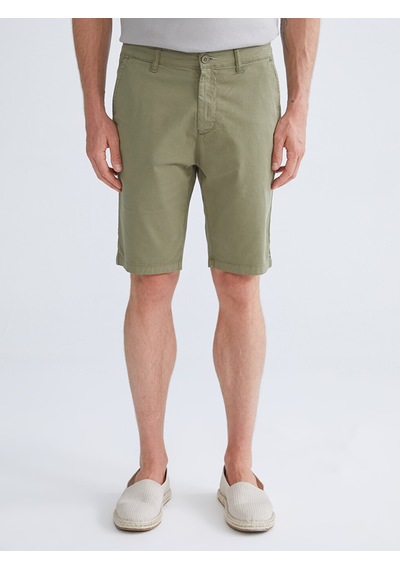 Lcwaıkıkı Classic Haki Standart Kalıp Gabardin Erkek Şort