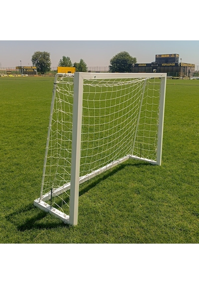 Adelinspor Minyatür Kale Direği 150 150 80cm Metal Beyaz
