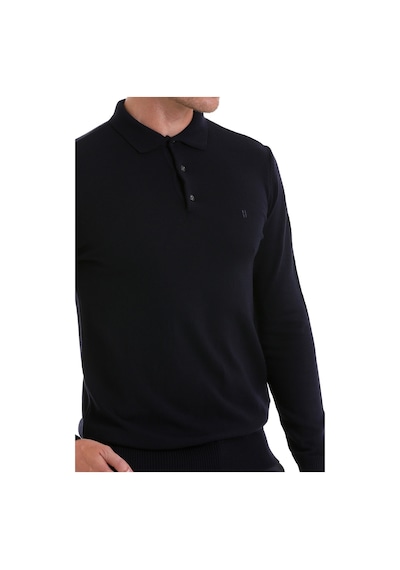 Hatemoğlu Lacivert Regular Fit Düz Polo Yaka Triko Kazak Lacivert Hatemoğlu Lacivert Regular Fit Düz Polo Yaka Triko Kazak Lacivert