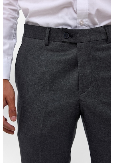 Süvari Siyah Regular Armürlü Pantolon-38627 Siyah