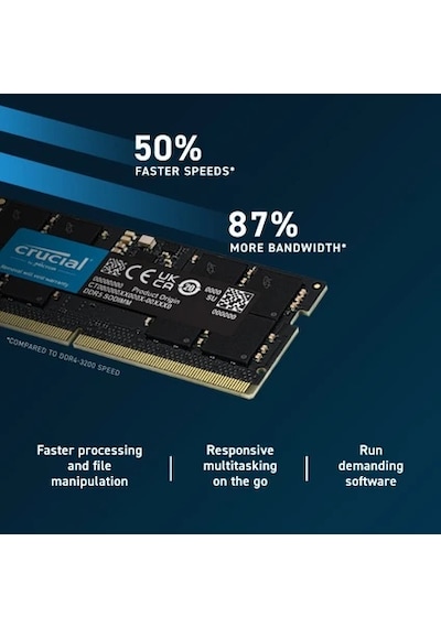 Crucial CT32G48C40S5 32 GB DDR5 4800 MHz CL40 Notebook Ram
