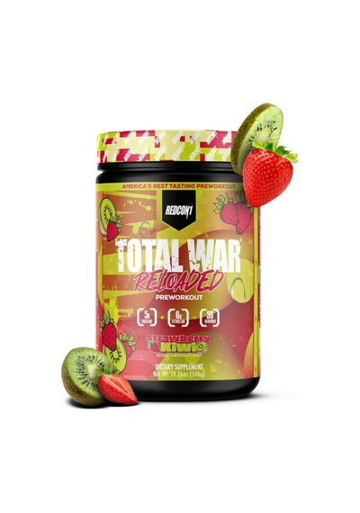 Redcon1 Total War Reloaded Preworkout Strawberry Kiwi 555 G