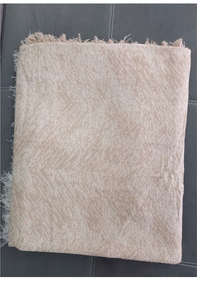 Pamuklu Kaymaz Alaca Koltuk-çekyat Örtüsü 170x220 -bej Bej