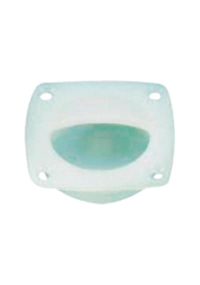 Finger Flush Pull, Ø44mm, 57x57mm, Plastic, White