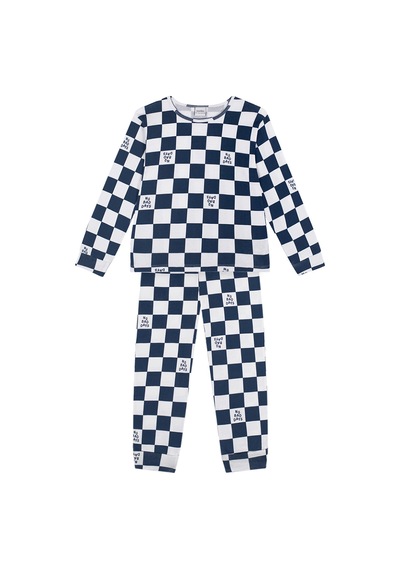 Antebies Organik Lacivert No Bad Days Erkek Çocuk Pijama Takımı Renkli