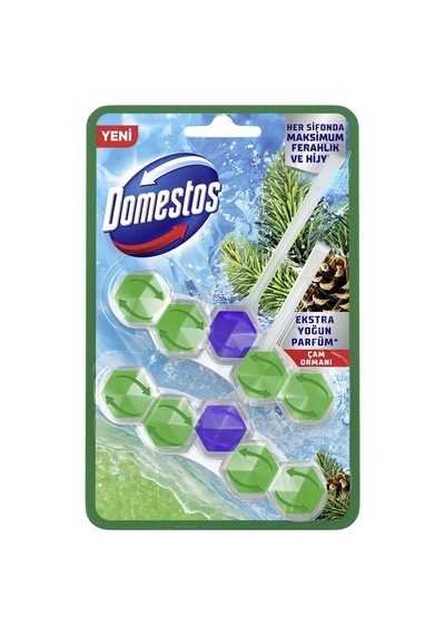 Domestos Wc Blok Duo 2'li 50g Çam Ormanı Ferahlığı 8'li Avantaj Paketi - 8 Adet Tarı