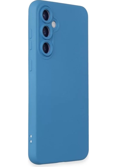 Newface Samsung Galaxy S24 Kılıf Nano İçi Kadife Silikon - Mavi