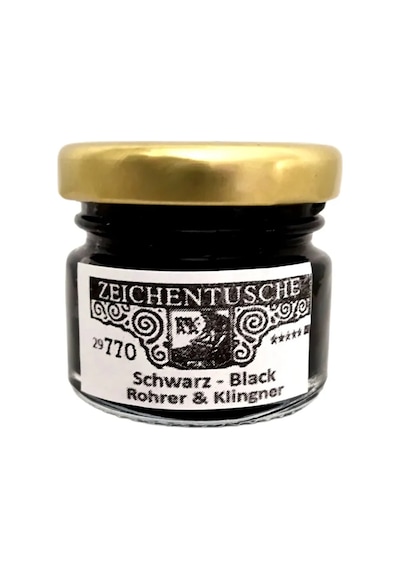 Rohrer&klingner Çizim-kaligrafi-hat Mürekkebi-770 Siyah 25ml Ekonomik Boy Çok Renkli