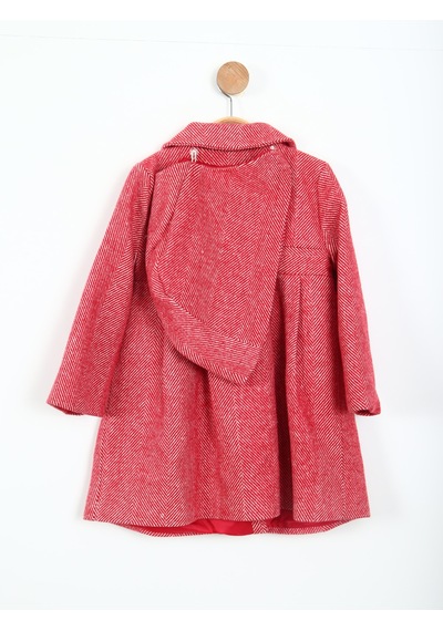 Xo Kids Kız Çocuk Kaban 1-5 Yaş 6506 Kırmızı