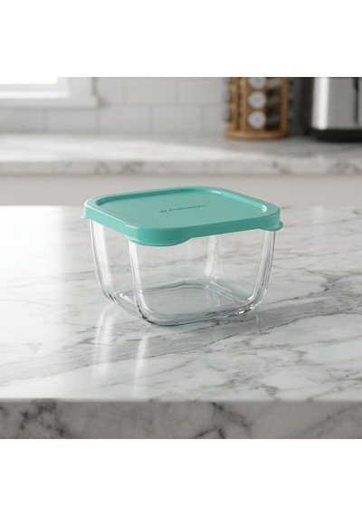 Paşabahçe Saklama Kabı Snow Box Yeşil Kapak