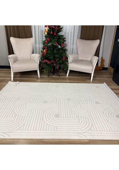 Hoom Rugs Level En270 Krem Modern Halı Krem