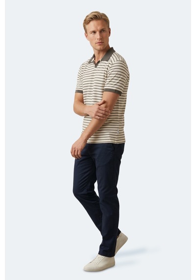 Slazenger Zoll Erkek Polo Yaka Beyaz / Yeşil Tişört
