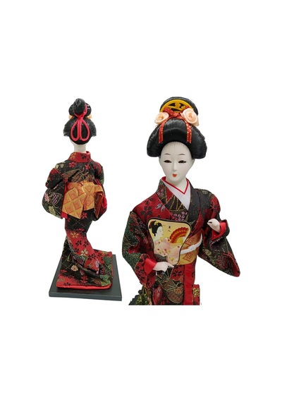 Japon Kimonolu Geyşa Bebek Kabuki Biblo 30 Cm No.21 Anime