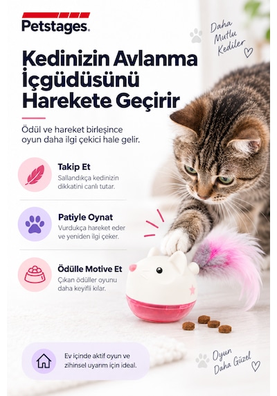 Petstages Hunt N Swat Treat Tumblers Kedi Oyuncağı