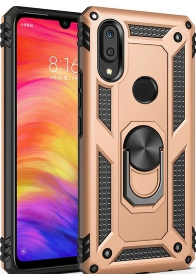 Huawei Y7 Prime 2019 Kılıf Zore Vega Kapak Gold