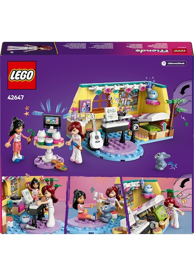 LEGO® Friends Paisley’nin Odası 42647 - 6 Yaş ve Üzeri Çocuklar için Mini Bebek İçeren Yaratıcı Oyuncak Yapım Seti (199 Parça)