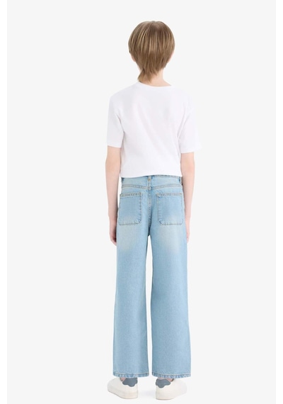 DeFacto Erkek Çocuk Wide Leg Geniş Paça Jean Pantolon D6844A825SMNM28