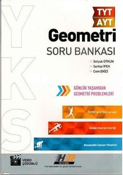 Hız ve Renk Yayınları Tyt Ayt Geometri Soru Bankası 2021
