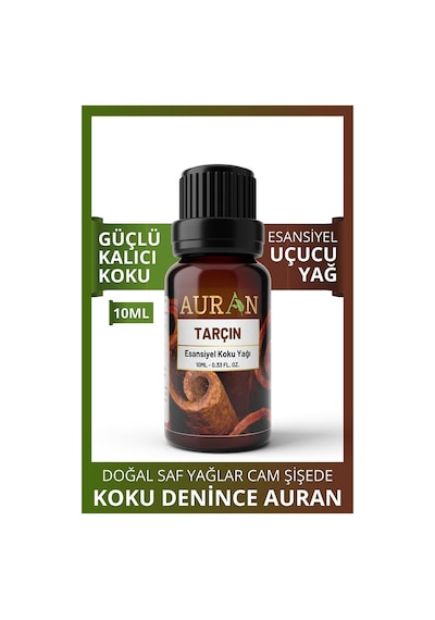 AURAN Tarçın Esansiyel Uçucu Koku Yağı Buhurdanlık Yağı 10 ML