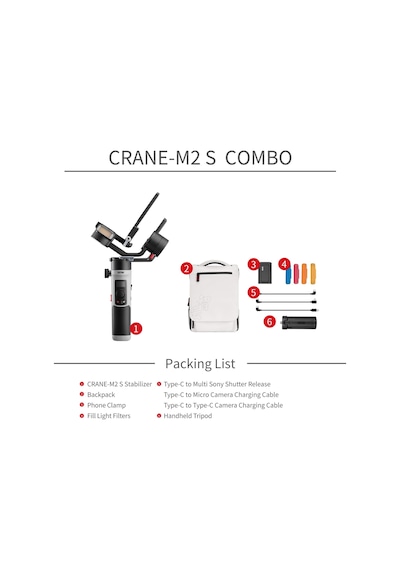 Zhiyun Crane M2S Combo Camera Stabilizer Gimbal