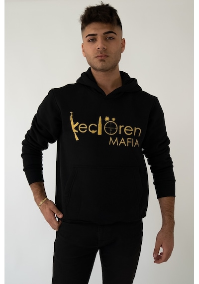 Keçiören Mafıa Kapşonlu Siyah Unisex Sweatshirt Hoodie Polar Siyah