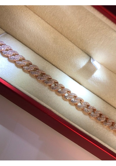 Vog Işıklı Kutuda Zirkon Taşlı Gurmet Model Rose 925 Ayar Gümüş Sevgiliye,anneye,eşe Hediye Bileklik Rose