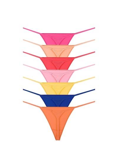 Sensu Kadın Ipli String 7'li Paket Set - Kts2086 Karışık