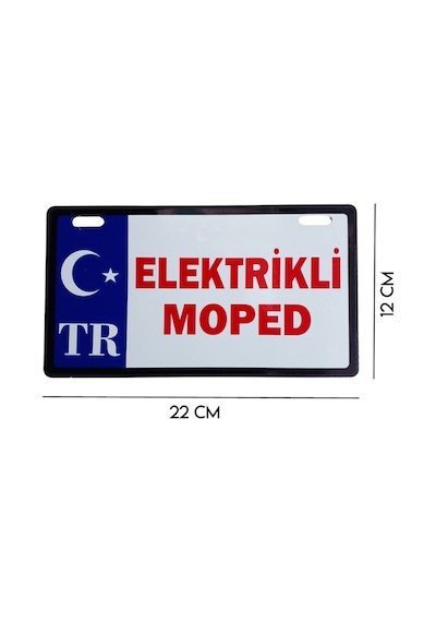 E-BİKE PLAKALIK ELEKTRİKLİ MOPED KIRMIZI