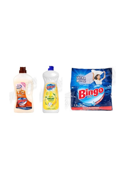Bingo Ahşap Tem. 1 L + Sıvı Bulaşık Deterjanı 1500 Ml + Beyazlar İçin Ultra 1.5 Kg 3'lü Set Diğer