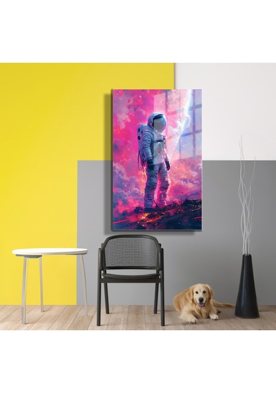 Space/uzay Yapay Zeka Özel Tasarım Cam Tablo Ofis, Mutfak Çocuk Odası, Salon 134
