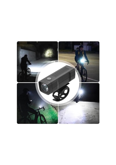 Şarjlı Bisiklet Scooter Fener Bisiklet Led Ön Farı Güçlü Minimal Fener Çok Renkli