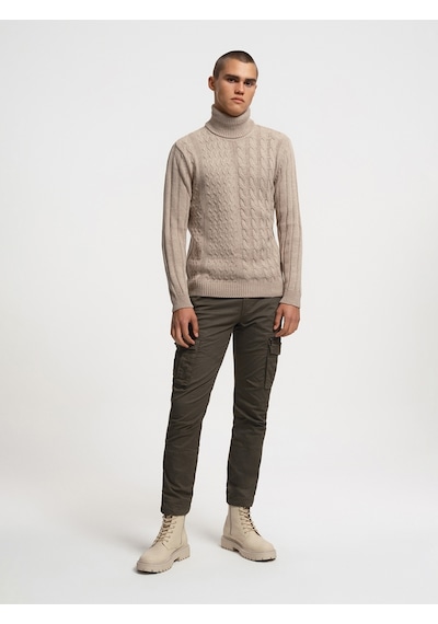 Regular Fit Erkek Kazak Bej