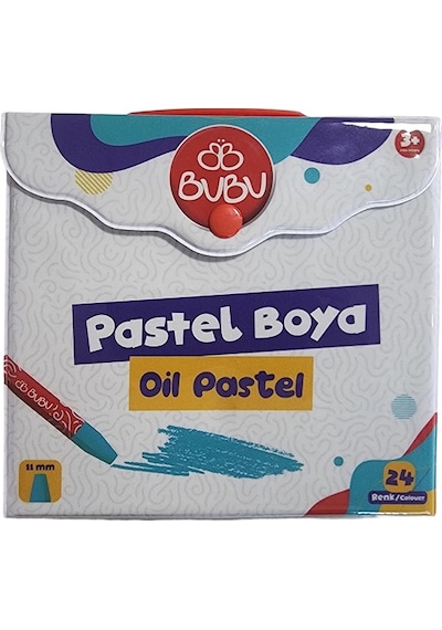 Bu-bu Pastel Boya 24 Renk Çantalı Pvc Bubu-pas003 Çok Renkli