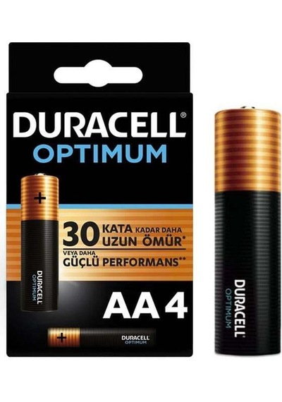 Duracell Optimum 1.5 Volt Alkalin Aa 4 Lü İnce Kalem Pil Mx1500