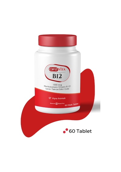 Optivita Vitamin B12 Metilkobalamin 1000 Mcg 60 Dilaltı Tablet