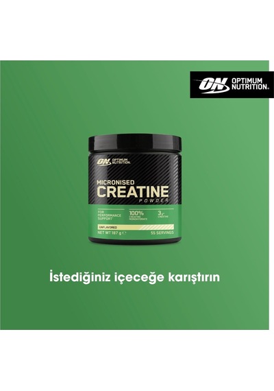 Kreatin Monohidrat Aromasız 187 G 55 Servis Kas Gücü Ve Dayanıklılık Desteği