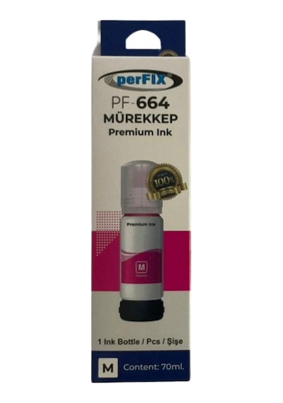 Perfıx Pf T6643 - 6733 Kırmızı Şişeli Mürekkep 70 Ml Çok Renkli