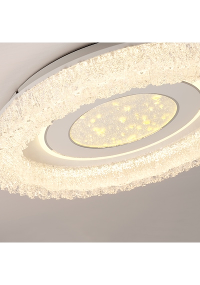 Solena 50'lik Yuvarlak Ledli 140 Watt Plafonyer 3 Renkli Avize Çok Renkli