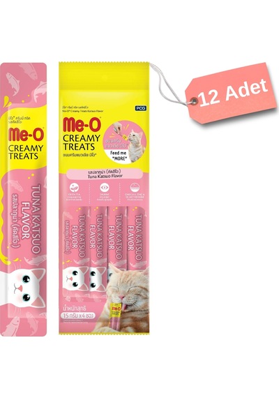 Me-o Creamy Kedi Ödül Maması Çizgili Orkinos Balığı 12'li 15 G