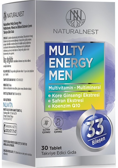 Naturalnest Multi Energy Men 30 Tablet